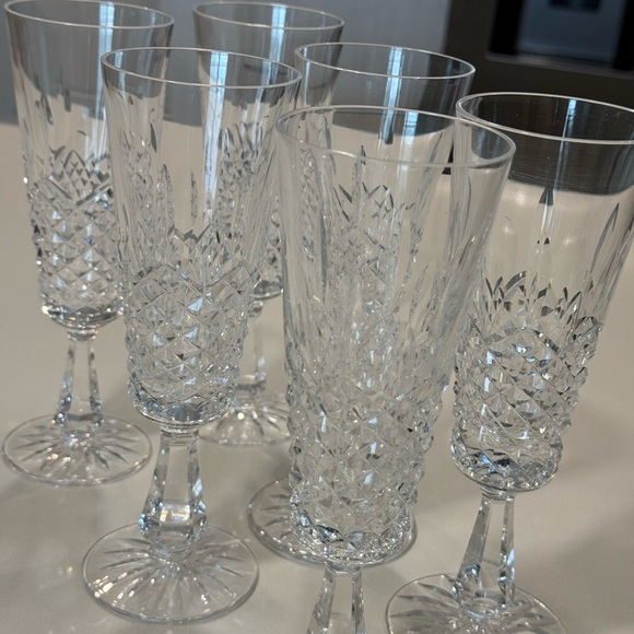 Waterford Crystal Clear Champagne Glasses - Picture 7 of 9
